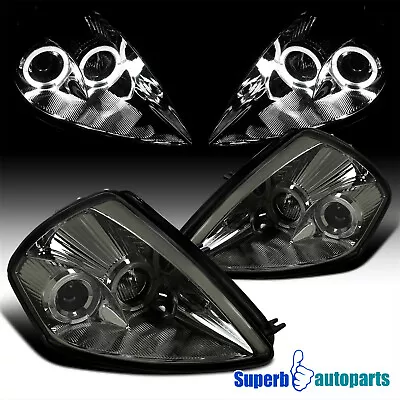 Fits 2000-2005 Mitsubishi Eclipse Halo Smoke Projector Head Light Tinted Lamp • $110.98