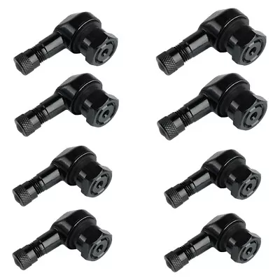 8PCS CNC Motorcycle 90-Degree Angle Wheel-Tire Stem Tubeless Valve Aluminum • $19.49