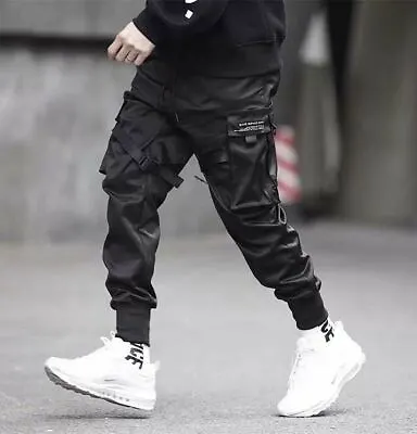 Niepce Techwear Matte Black Pants Relaxed Fit Streetwear Urban Joggers • $36.40