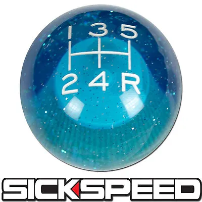 Blue Sparkle Knob Manual Short Throw Gear Shifter Selector 5 Speed 12x1.25 K03 • $28.88