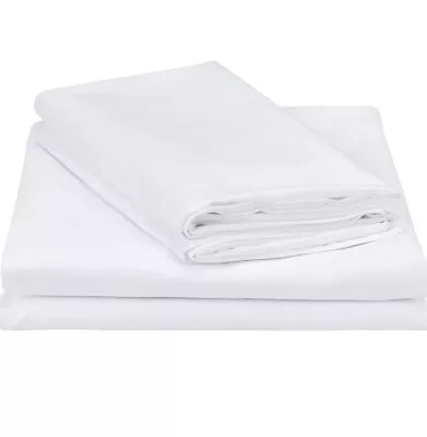 Bright White Duvet Cover 2 Pillowcases Set King Size 240x220cm Fits IKEA • £18.99