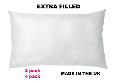 £10.99 • Buy 2/4 PACK 12  X 20  Rectangle Scatter Cushion Inners Inserts Pads 30CM X 50CM 