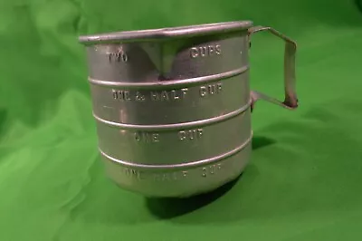 Vintage Aluminum Measuring CupTwo CupsCurved BottomUnique Estate FindAC1 • $5.95