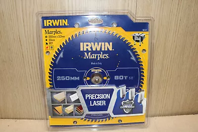 Irwin 1897477 Marples Circular Saw Table Bench Blade 250mm X 30mm X 80T ATB • $96.72