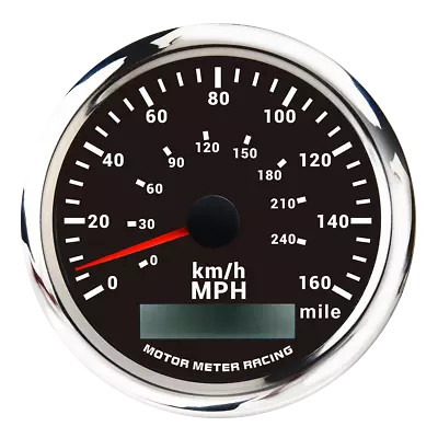 W PRO 85mm GPS Speedometer 160 MPH/240 KMH Waterproof For Car Marine Boat Truck • $55.09