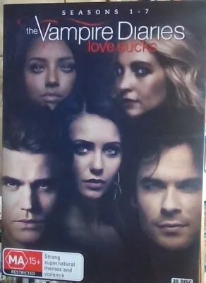 Vampire Diaries : Season 1-7 35 Disc DVD Box Set Genuine R4 Australian Format. • $44.95