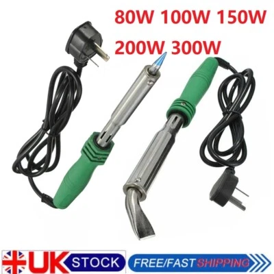£15.90 • Buy 80W/100W/150W/200W/300W Electric Soldering Iron High Power Tip Welding