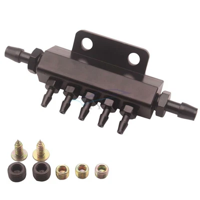 $23.54 • Buy Black CNC 5 Port Car Vacuum Block Intake Manifold Fuel Gas Wastegate Turbo Boost