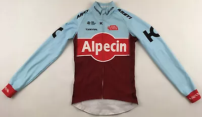 Team Katusha Alpecin Long Sleeve Cycling Jersey Jacket Full Zip Lightweight XS • $14.99