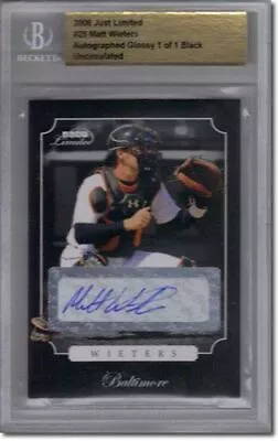 2008 MATT WIETERS Rookie Autograph LIMITED GLOSSY Auto RC BGS 1/1 • $77.99