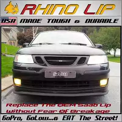 Saab 9-2X 9-3 9-5 900 Front Valance Flex Rubber Chin Lip Splitter Spoiler Trim * • $39