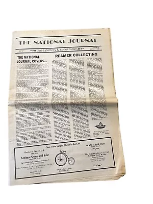 Vintage Newspaper | 1980s | The National Journal March 1980 | Glass Pottery • $9.45