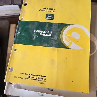 $19 • Buy John Deere Operator’s Manual 40 Series Corn Head