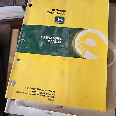 John Deere Operator’s Manual 40 Series Corn Head • $19