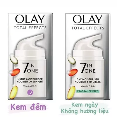 Olay Total Effects 7in1 Day & Night Moisturiser W Vitamin C & B3; 50ml • $33.99