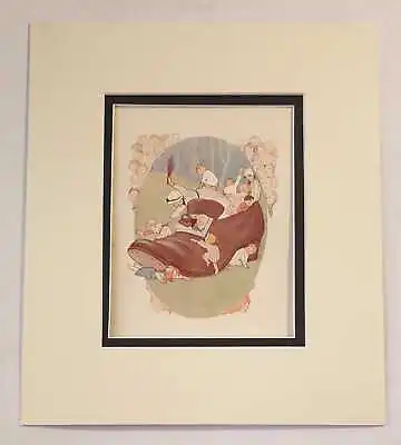 £9.95 • Buy TARRANT An Old Woman Who Lived In A Shoe (1934 Nursery Rhymes Colour Lithograph)