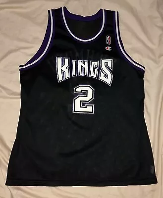 Sacramento Kings Jersey NBA Vintage Mitch Richmond Road Champion Vtg Gift • $119.97