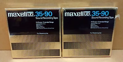 Maxell Gold UD 35-90 Sound Recording Tape 7  Reel NEW-SEALED Lot Of 2 • $59.99