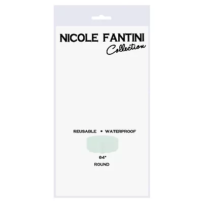 $11.99 • Buy Nicole Fantini Collection Disposable Plastic Tablecloth Round 84  Pack Of 4