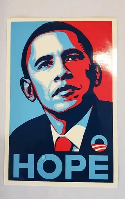 Authentic 2008 President Obama Hope Screen Print Sticker-obey-shepard Fairey • $42.15