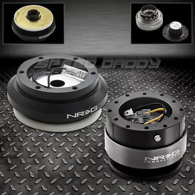 Nrg Steering Wheel Short Hub+gen 2.0 Black Quick Release For 96-11 Civic/s2000 • $211