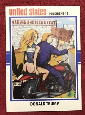 Donald Trump Custom Trading Card Welcome To Mexico Motorcycle Usa Potus • $9