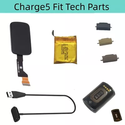 Fitbit Charge 5 Holder Clip Original Parts Battery Charging Cable Screen Lcd • $15.29