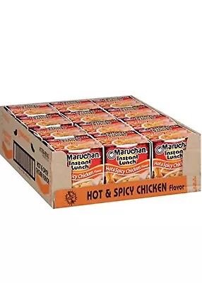 Maruchan Instant Lunch Hot & Spicy Chicken Flavor 2.25 Oz Pack Of 12 • $20.99