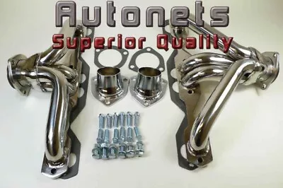 Stainless 55-57 Small Block Chevy Hugger Header SBC Tri Y Shorty Bel Air Impala • $179.98