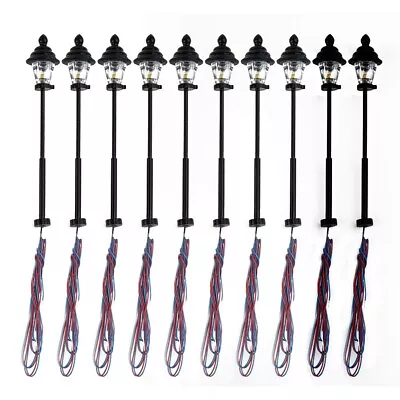 1 Set Model Railway Led Scale 1:160 Lamps N Gauge 4.5cm Round Head Street Lights • £7.88