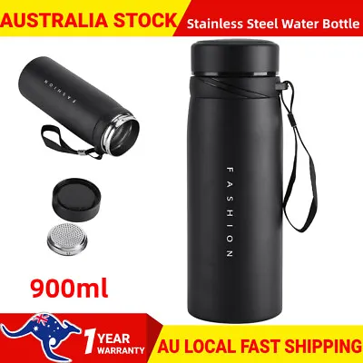 $16.88 • Buy 900ml PORTABLE Flask Thermos Coffee Cup Vacuum Insulated Tea Bottle Water Mug AU