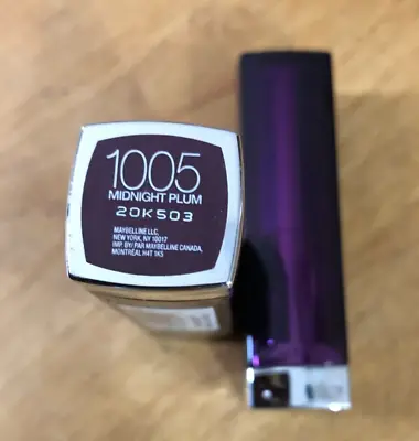 2 Maybelline Colorsensational Limited Edition #1005 Midnight Plum Lipstick • $25.75