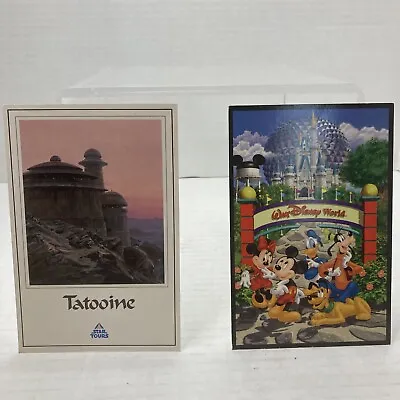 Disney VTG Postcards 90s - TATOOINE - Star Tours MGM World Parks Epcot Mickey • $12