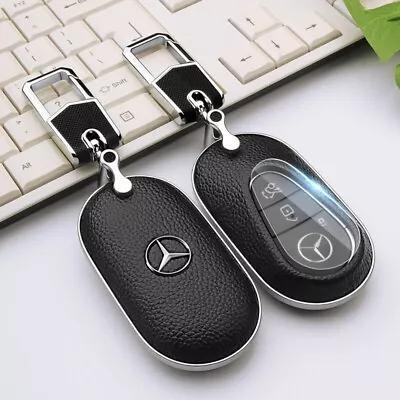 New Generation Black Leather Key  Cover Case Holder For Mercedes Benz GLAGLA AMG • $84.95