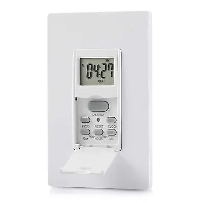 DEWENWILS  7 Day Programmable In-Wall Timer Switch Digital For Fans Lights • $12.99