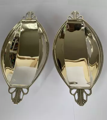 Pair Of Oval Pierced Art Deco Sterling Silver Bowls By Mappin & Webb Ltd From 19 • $435.59