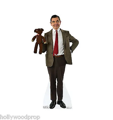 Mr Bean Rowan Atkinson Teddy Bear Lifesize Cardboard Standup Standee Cutout Prop • $44.95