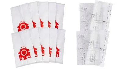 20 Replacement Bags To Fit Miele FJM Hepa Filtration Vacuum Bags + 8 Filters • £32.26