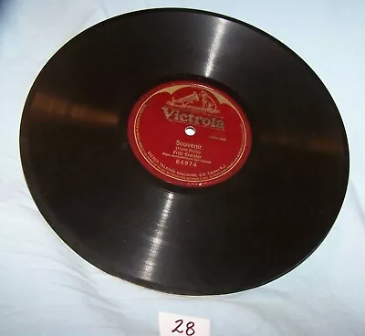 Fritz Kreisler 78 RPM Record-1 Side-Souvenir-Victrola 64974-Lot 28 • $10
