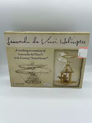 Leonardo Da Vinci Working Recreation 15th Century Aerial Screw Wood Model Kit • $17.99