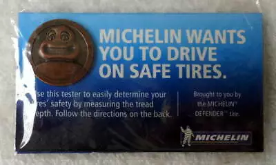 Michelin Man Tire Tread Depth Coin Nos • $9.99