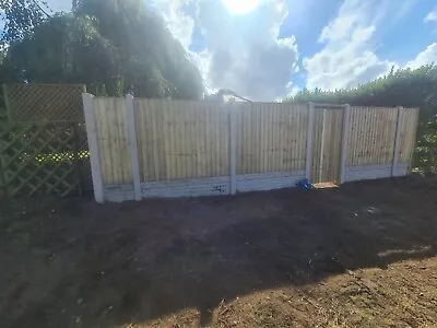 £22 • Buy Featheredge Fence Panel 6x2 6x3 6x4 6x5 6x6 Treated Green 