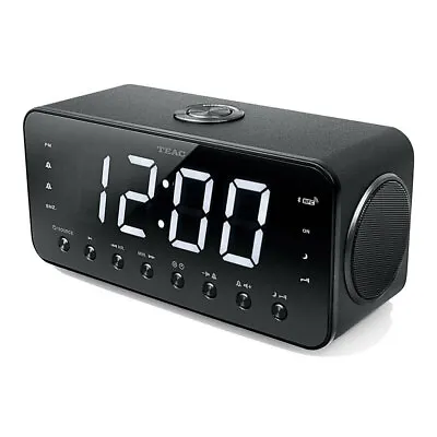$69.95 • Buy Teac NFC/Bluetooth Wireless Speaker Dual Alarm Clock FM Radio/Stereo Black