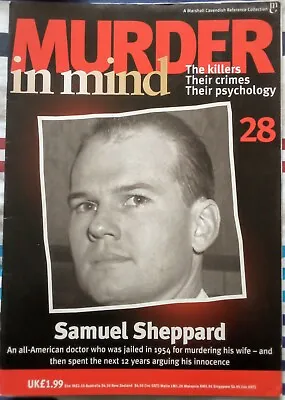 £4.98 • Buy Murder In Mind 28 Magazine Samuel Sheppard Murder True Crime Psychology 1998