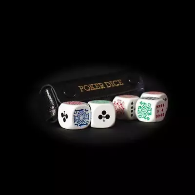 Deluxe Poker Dice / Liar Dice - Supplied In A Leather Case • £13.43