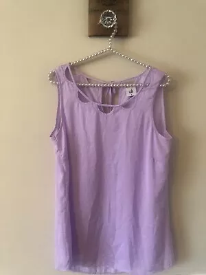 Cabi Womens Size Medium Purple Tank Top Blouse Sleeveless Lightweight • $14.99