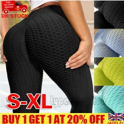 £8.69 • Buy Anti-Cellulite Women Yoga Pants Push Up Tik Tok Leggings Bum_Butt Lift.Gym Sport