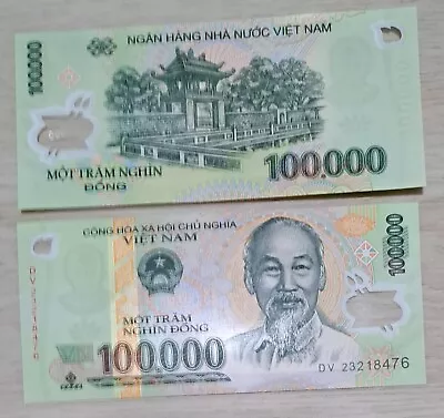 Vietnam 100000 Dong New UNC - Vietnamese Currency VND - FREE SHIPING • $19.99