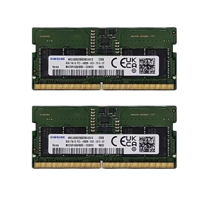 Samsung 16GB (2x8GB Pair) M425R1GB4BB0-CQKOO 16GB DDR5 4800MHz SODIMM Memory • $125