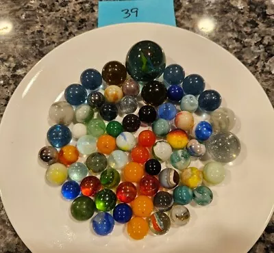 Rare Vintage Collectors' Fine Marbles LOT Mixed MARBLE & Shooters ☆US/GER - 39 • $5.99